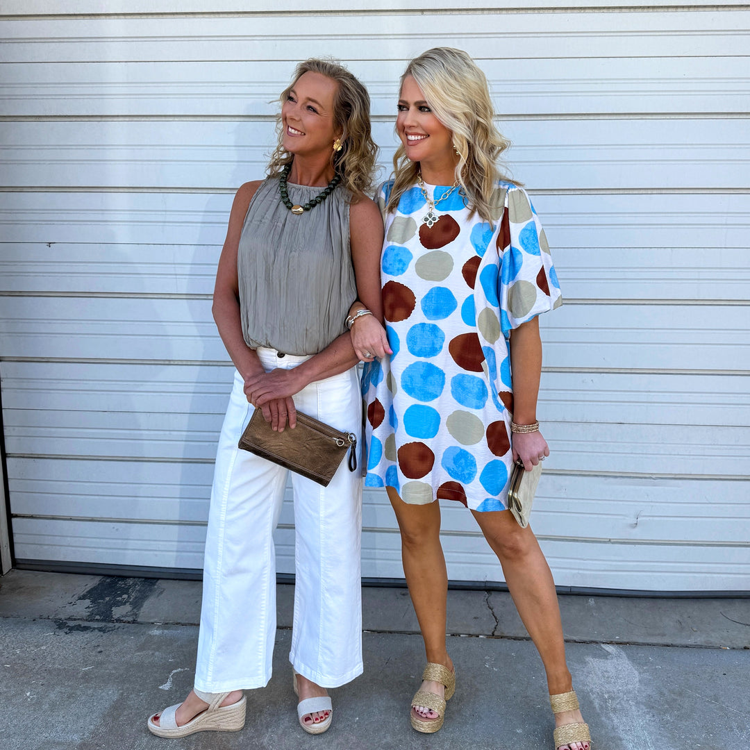 Dry Herb Gathered Blouse
