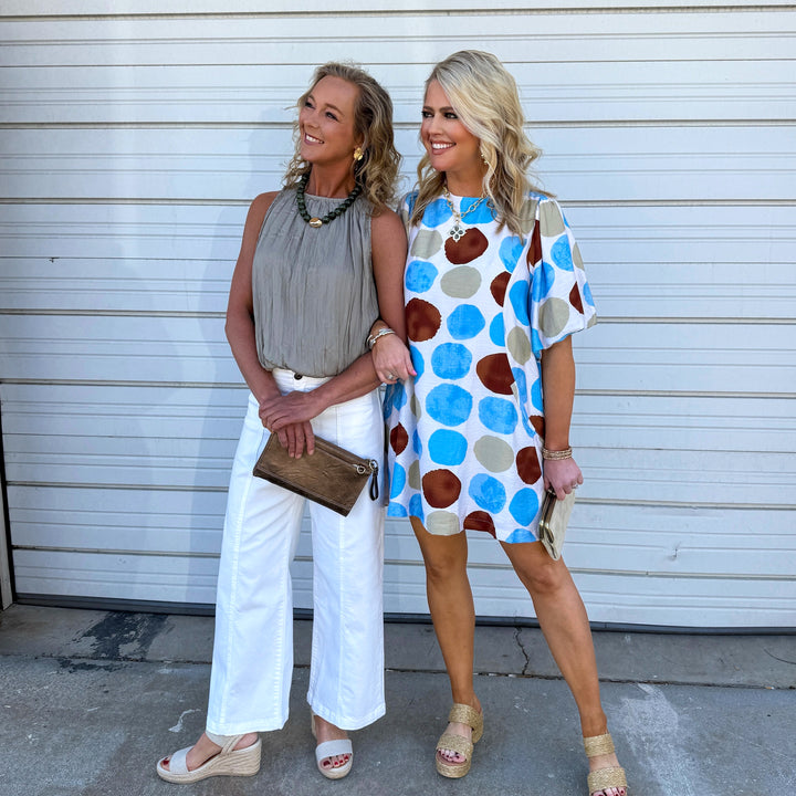 Dry Herb Gathered Blouse