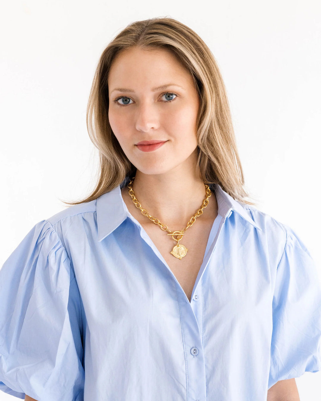 Susan Shaw Bee Intaglio Toggle Necklace