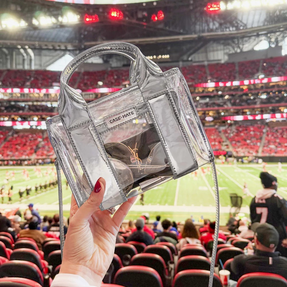 Case-Mate Silver Clear Stadium Bag