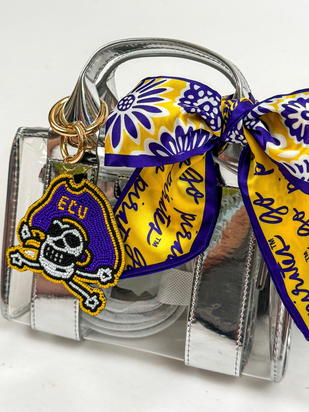 Beaded Purse Charm - ECU