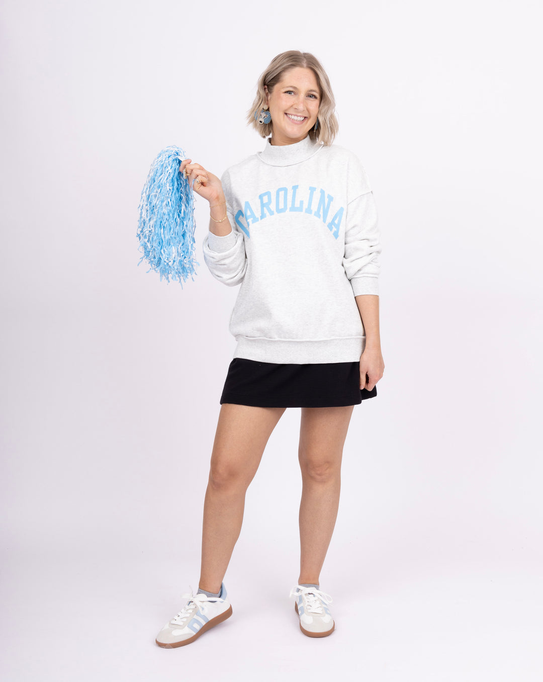 Reversible Mock Neck Sweatshirt - Carolina/GDTBATH