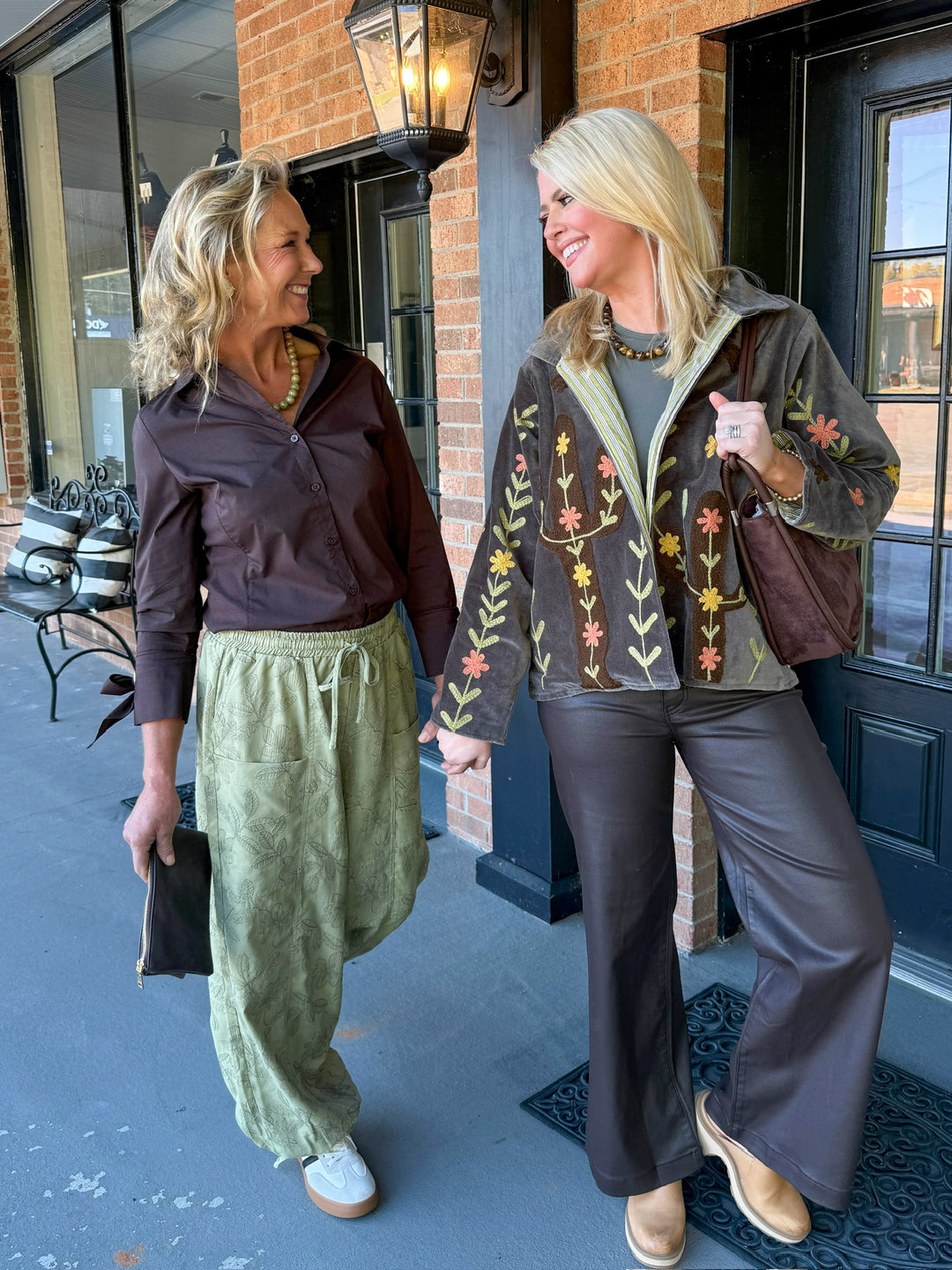 Charcoal Floral Velvet Jacket
