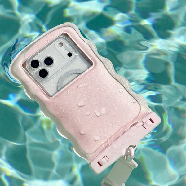 Case-Mate Wavy Waterproof Floating Phone Pouch - Pink