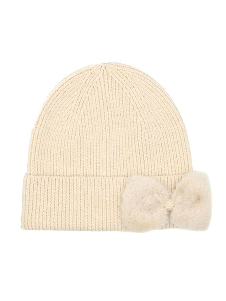 C.C Hat Beige with Fuzzy Bow