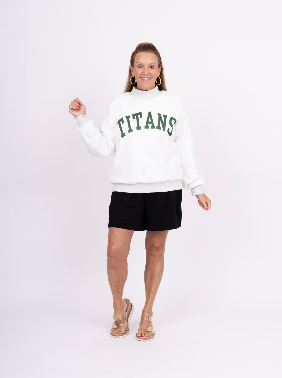 Reversible Mock Neck Sweatshirt - West Forsyth/Titans