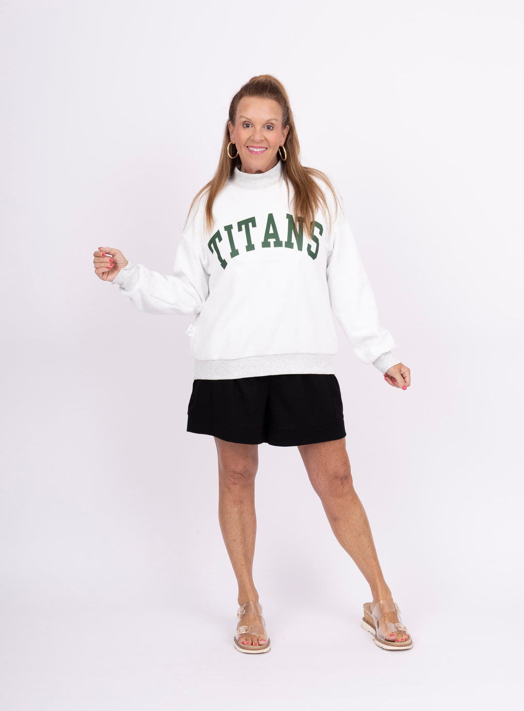 Reversible Mock Neck Sweatshirt - West Forsyth/Titans