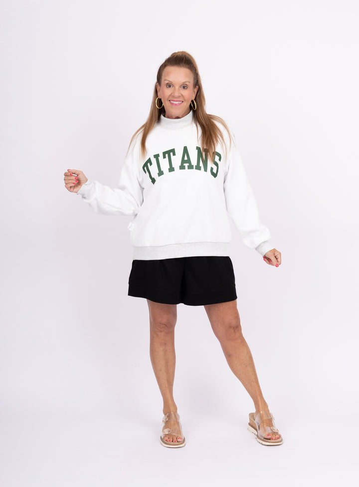 Reversible Mock Neck Sweatshirt - West Forsyth/Titans