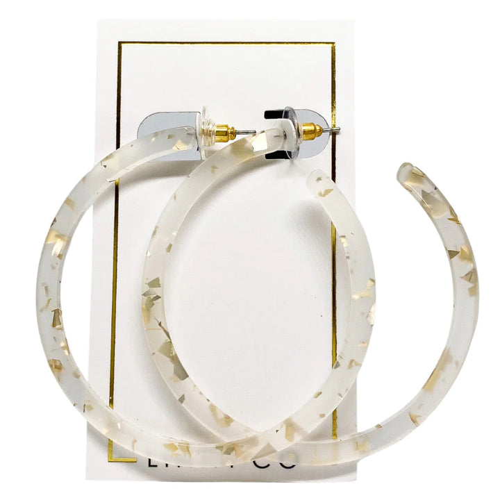 Linny Co-Holly Mega Hoop-Gold Confetti