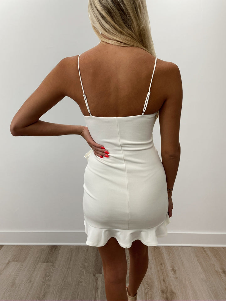 Isla Mini Dress-White