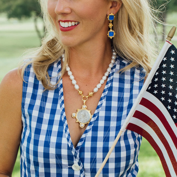 Susan Shaw French Franc Marie Necklace