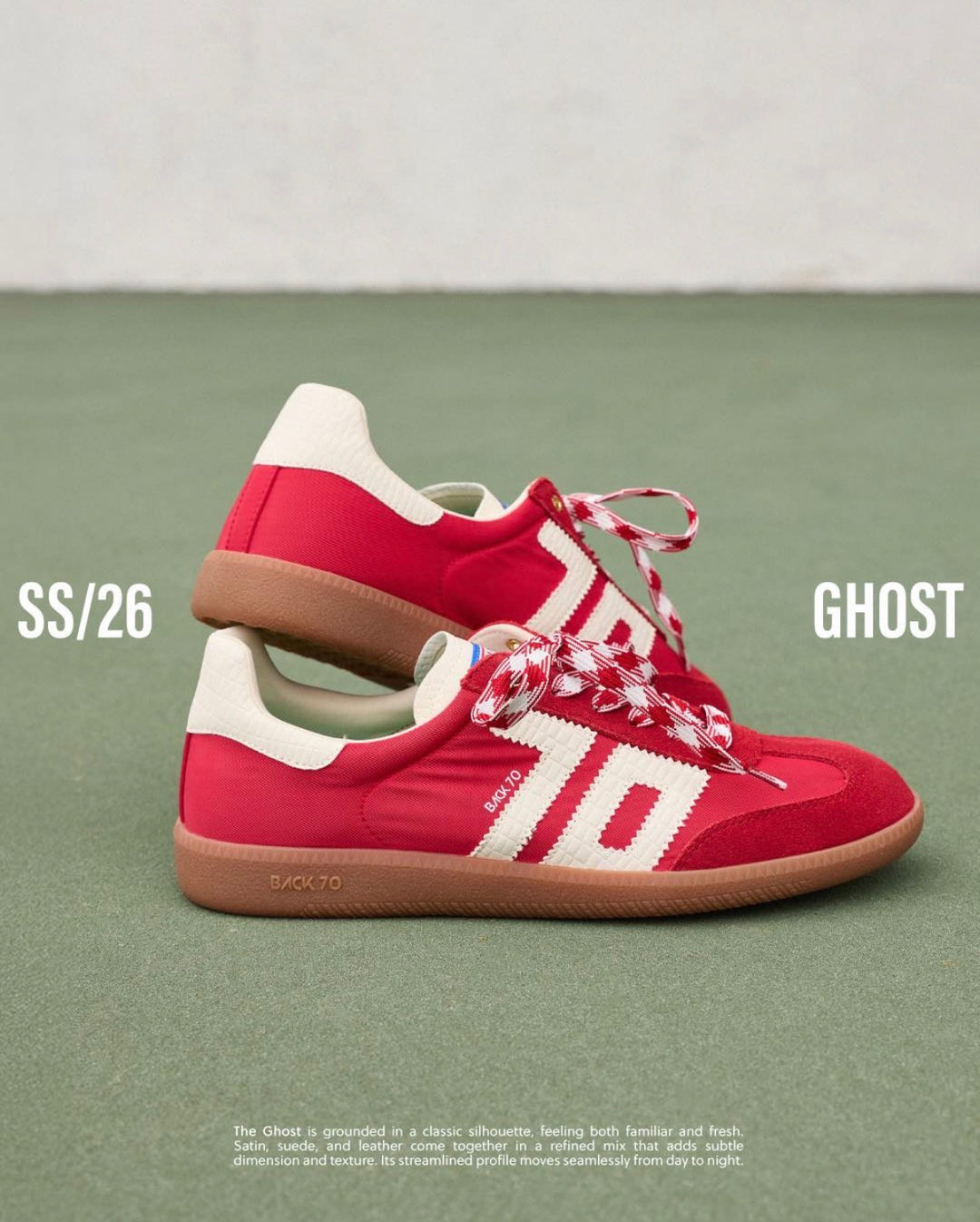 BACK 70 - GHOST in RED Sneakers