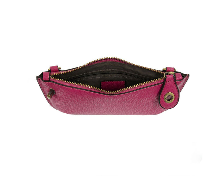Joy Susan Fuchsia Mini Crossbody Wristlet Clutch