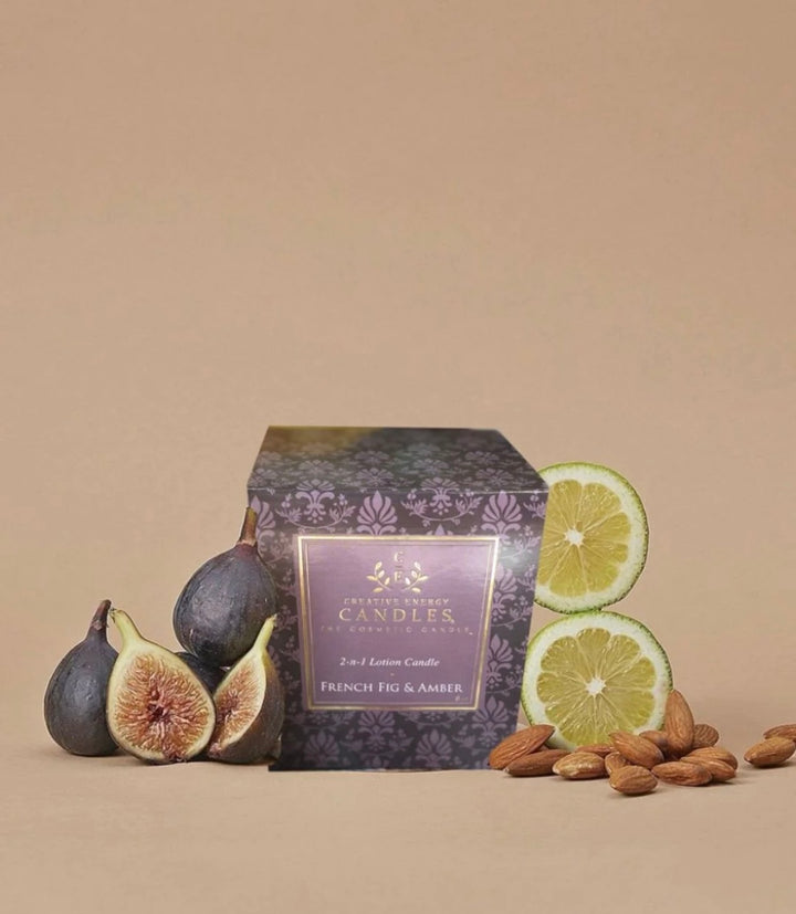 French Fig &amp; Amber Soy Lotion Candle