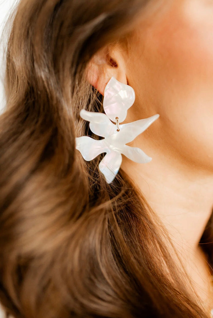 Linny Co- Flora Iridescent Earrings-Final Sale