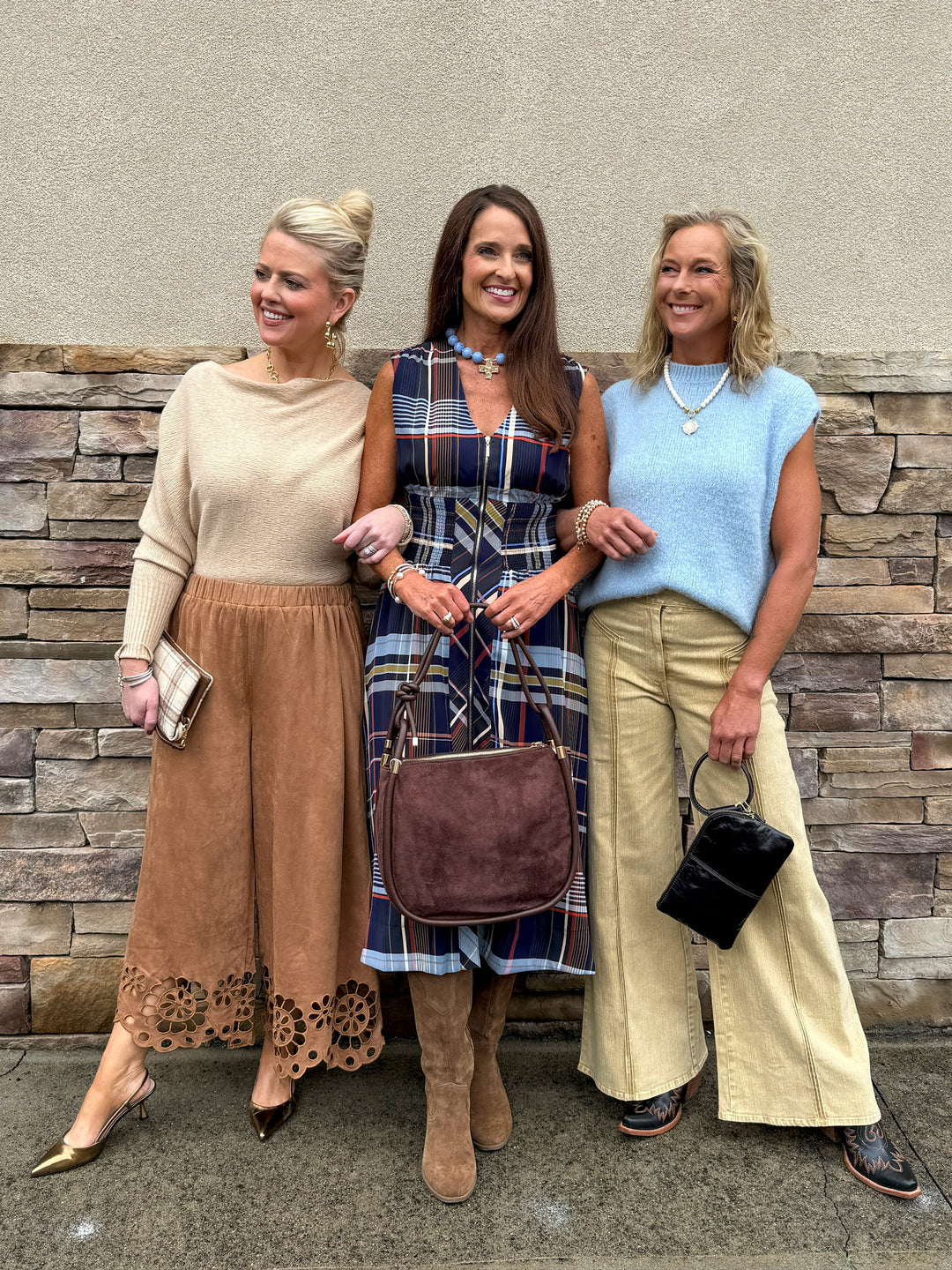 Wellington Navy Plaid Dress