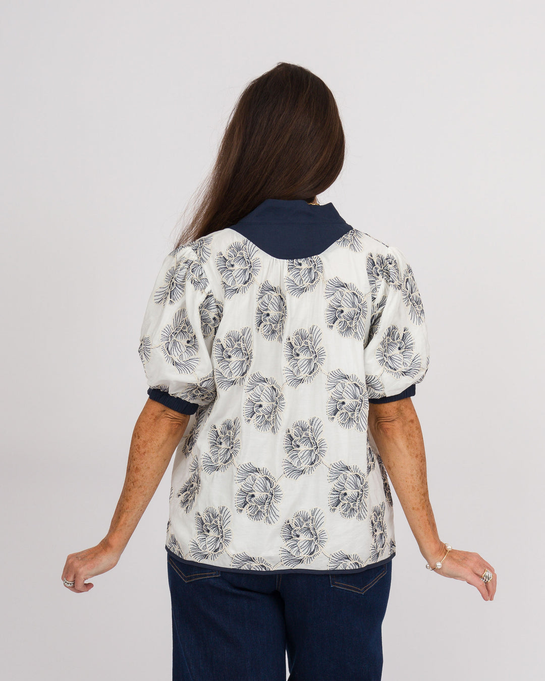 Embroidered Top - Off-White