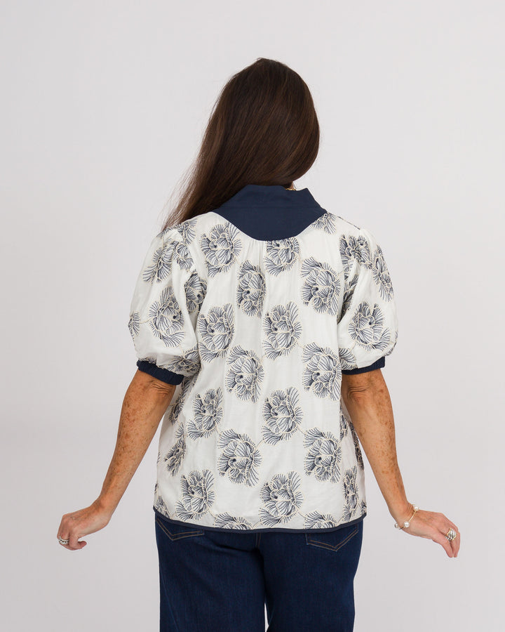 Embroidered Top - Off-White
