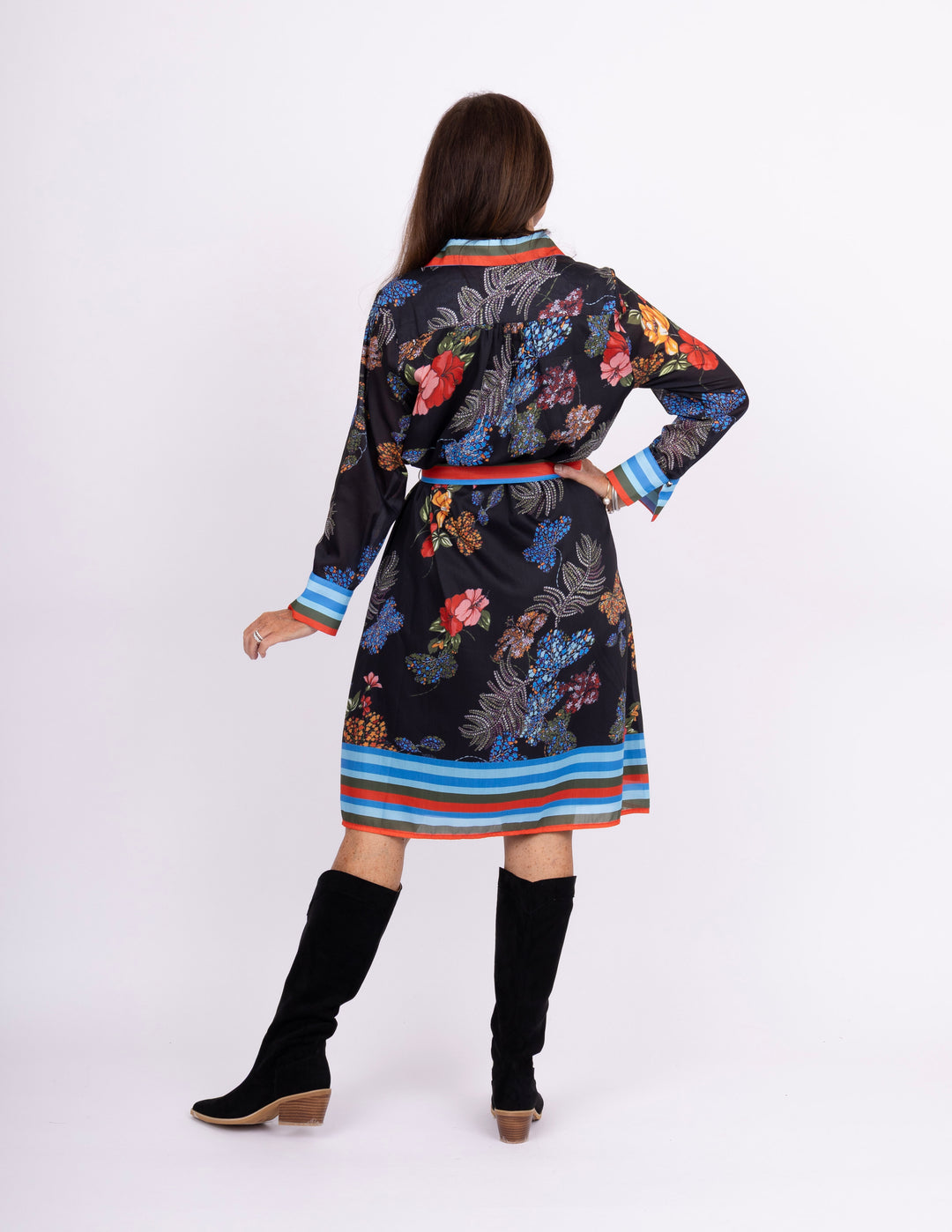 Jade Midnight Garden Shirt Dress