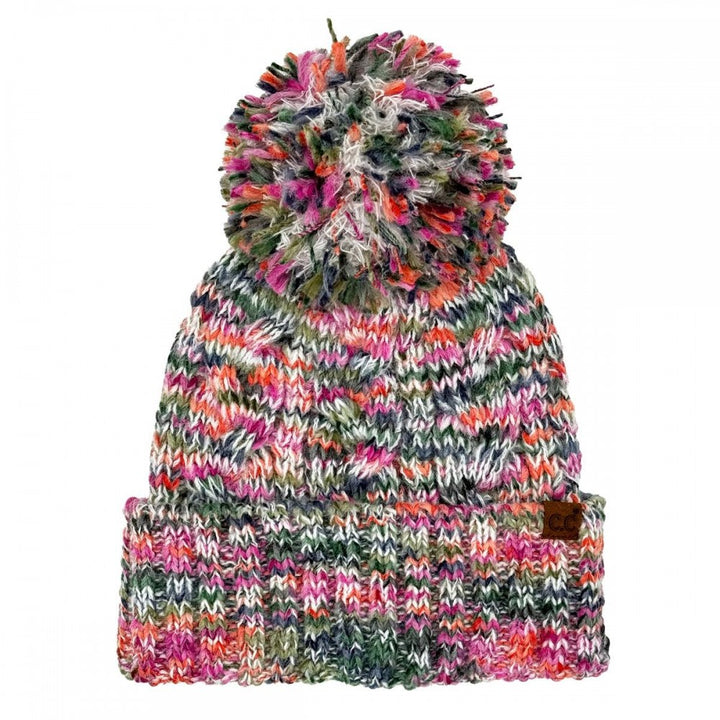 C.C Beanie Multi Hot Pink Mix