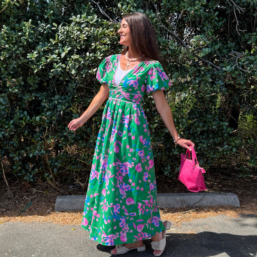 Jaylene Maxi Denavi Floral Dress