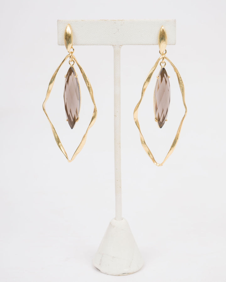 Creative Brazil Maracujá Earrings - Mocha