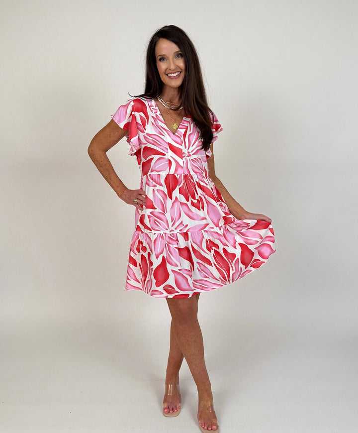 Brooke Dress - Pink Blossom