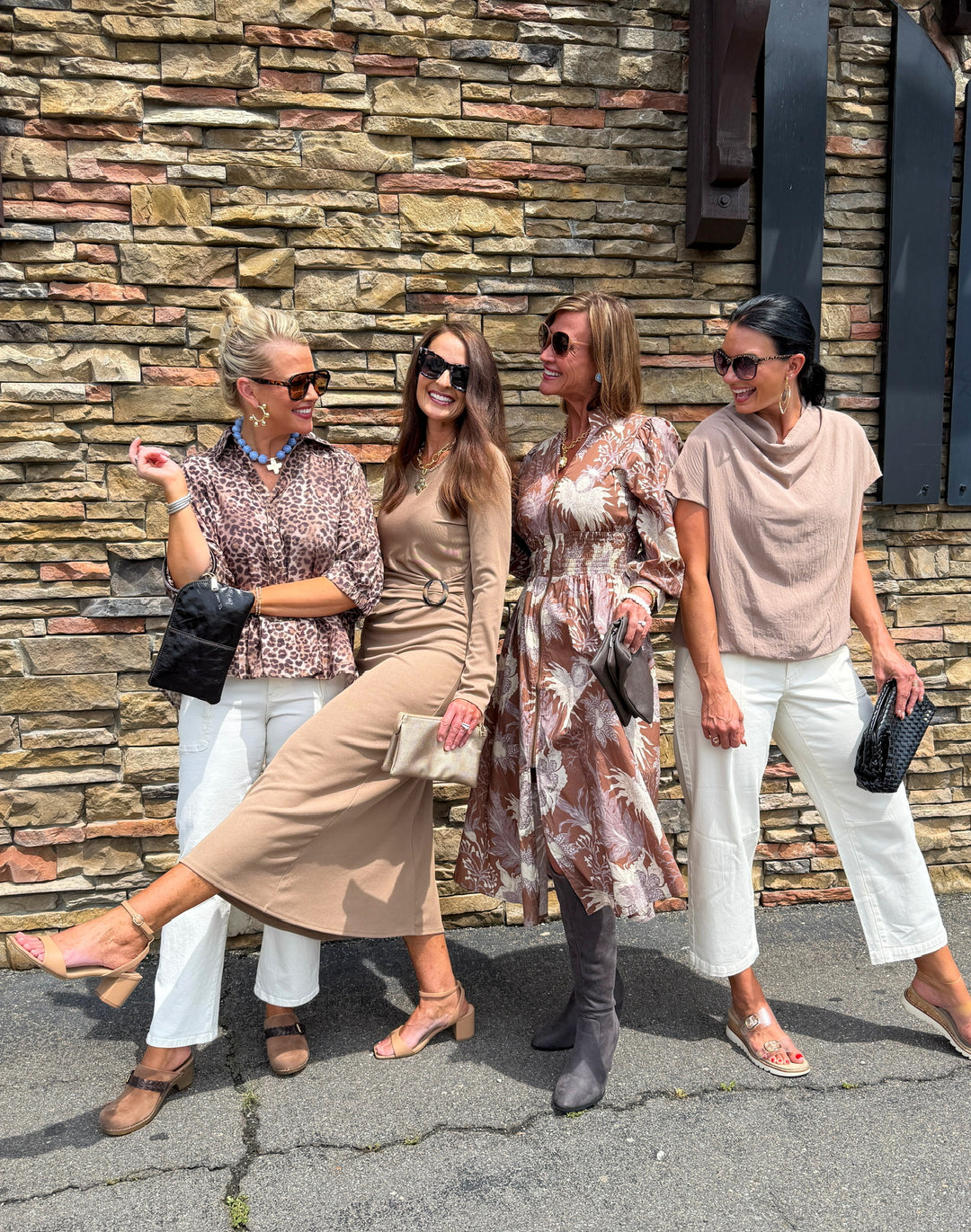 Darla Draped Top - Latte