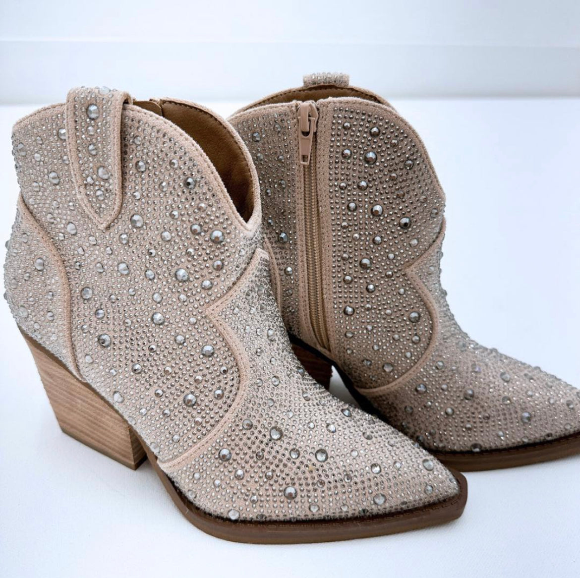 Austin Bling Boot-Taupe
