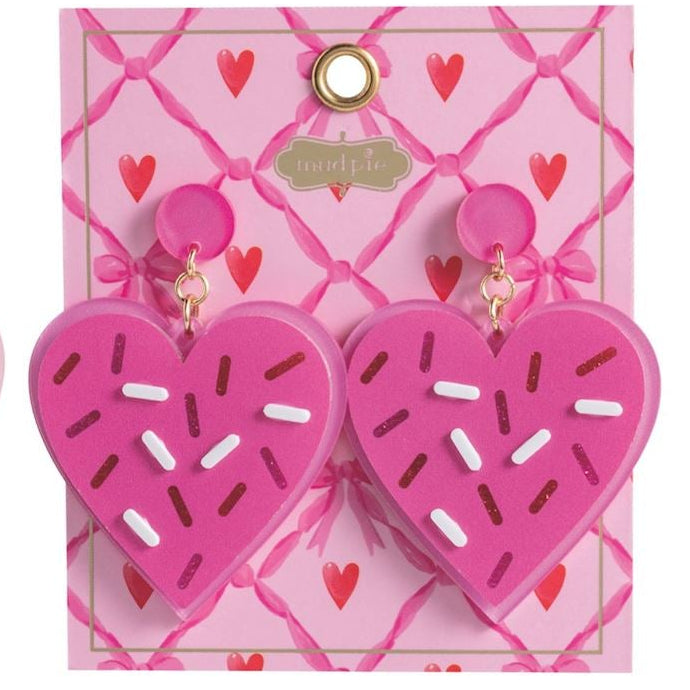 Valentine Earrings Sprinkles-Final Sale