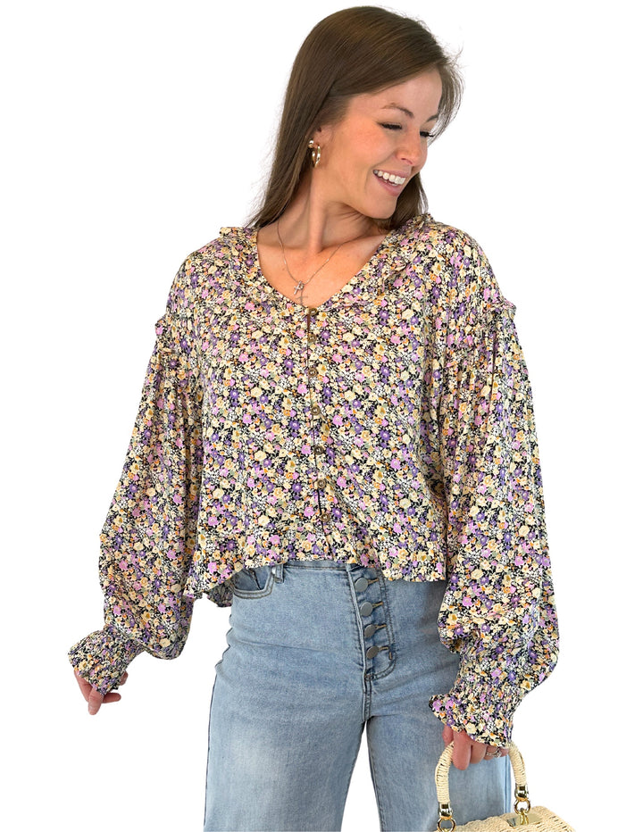 Micro Blossoms Blouse