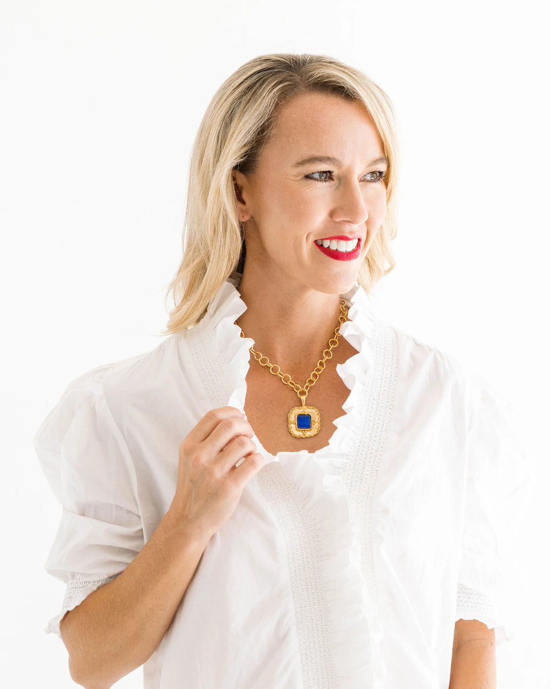 Susan Shaw Madeline Necklace - Navy