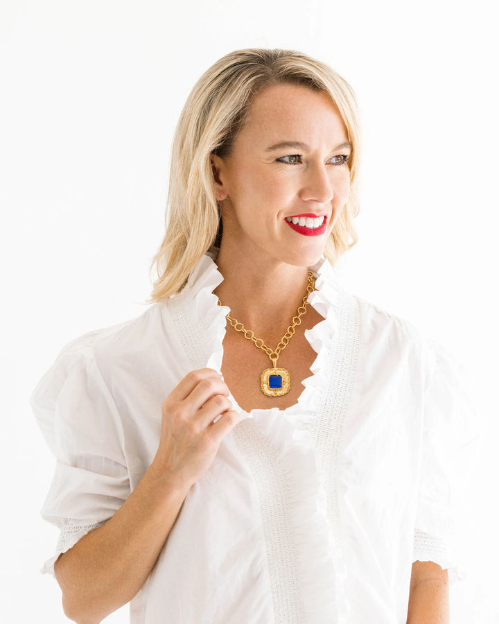 Susan Shaw Madeline Necklace - Navy