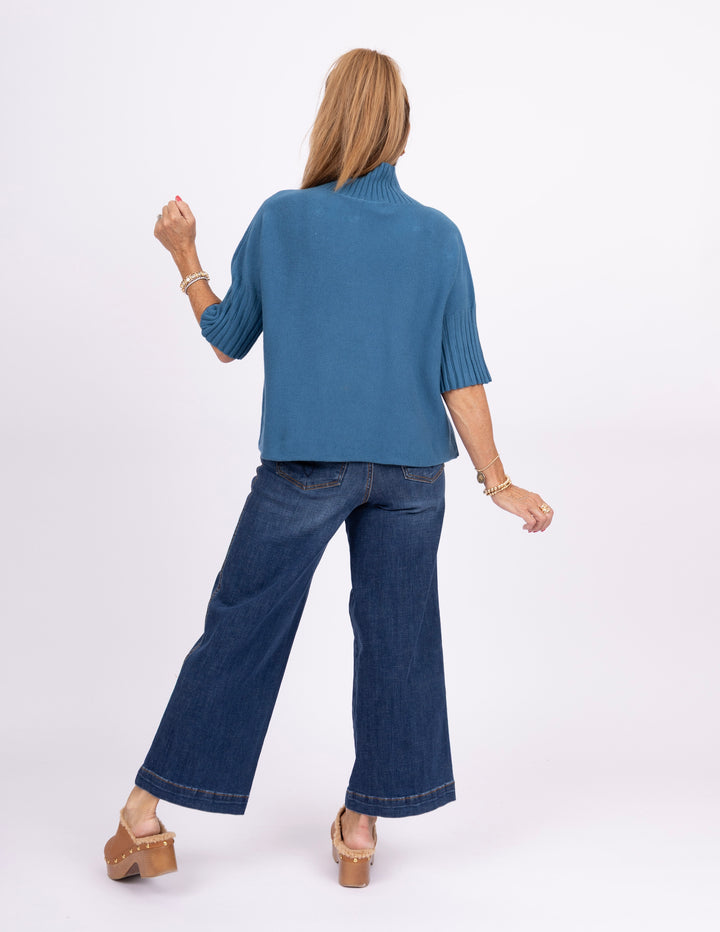 The Maple Turtleneck - Teal