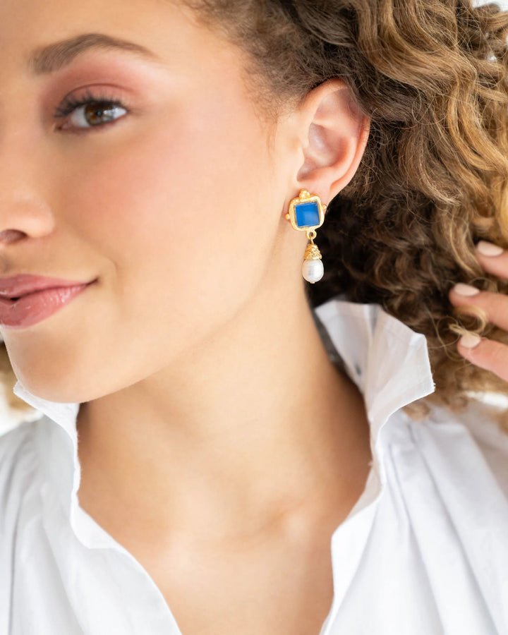 Susan Shaw Madeline Pearl Drop Earrings - Oceana