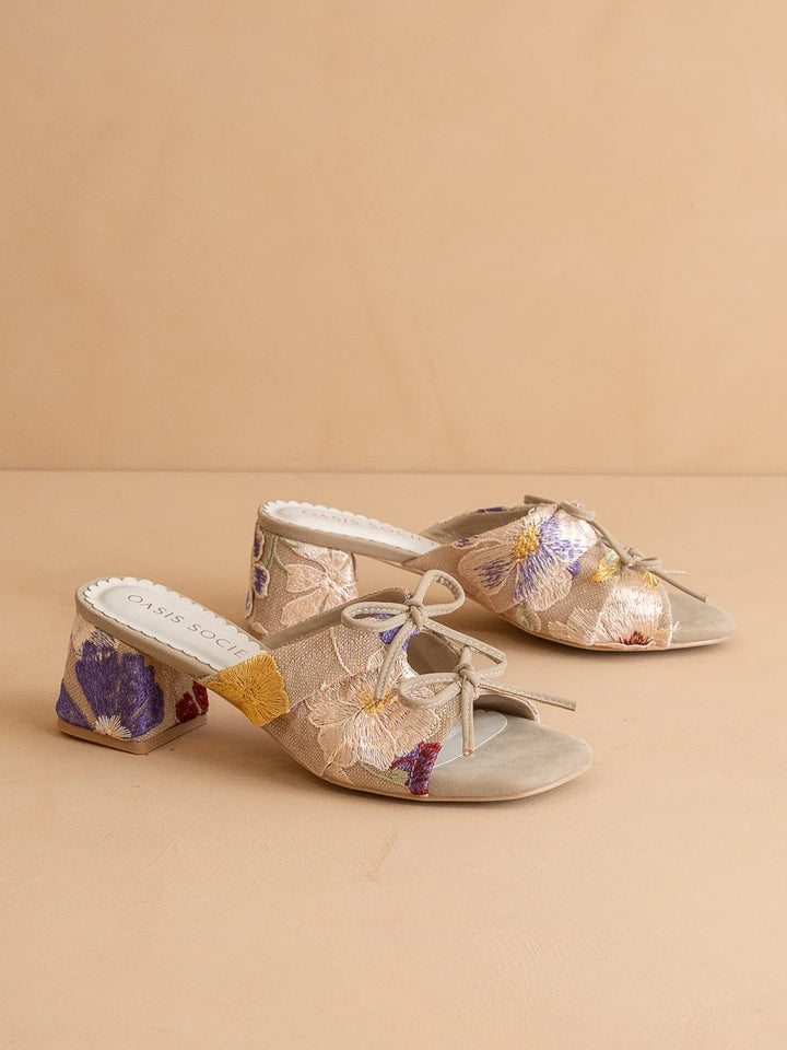 The Emerald Sandal - Floral