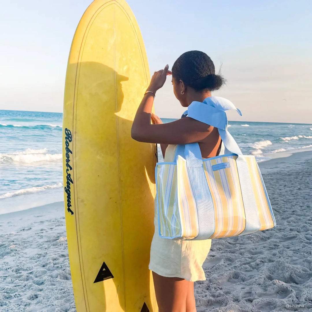 Case-Mate Cabana Stripe Bow Jelly Tote