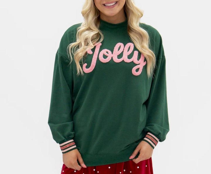 Chenille Jolly Green Shirt