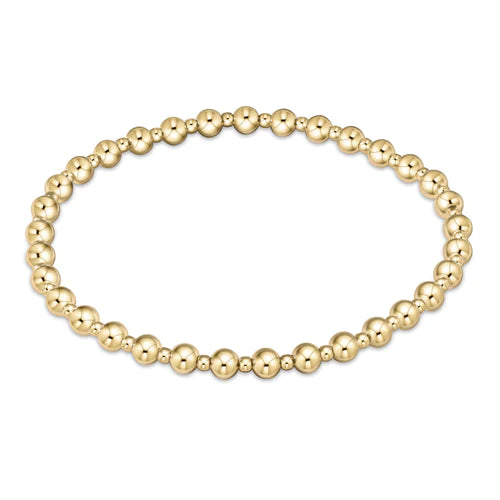 enewton Grateful Pattern 4mm Bead Bracelet - Gold