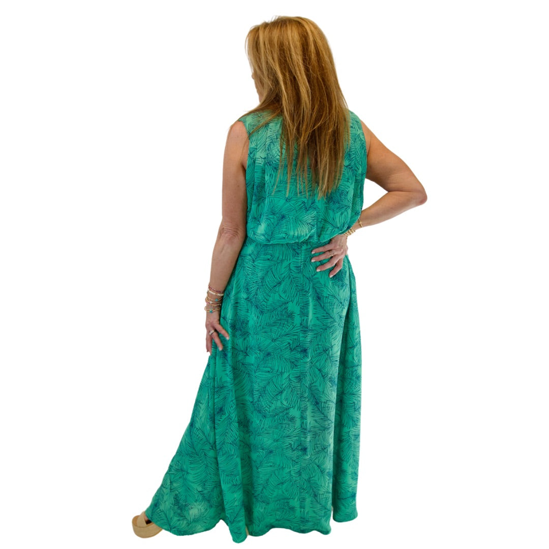 Atlantis Green Sleeveless Dress