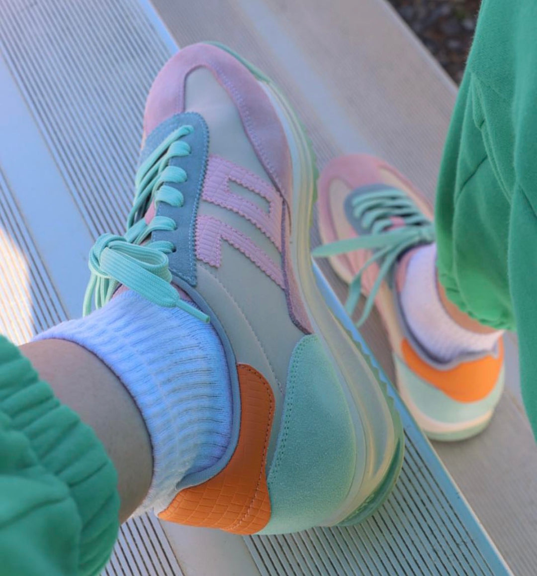 BACK 70 - BARKLEY JOGGER in MULTI PINK GREEN Sneakers