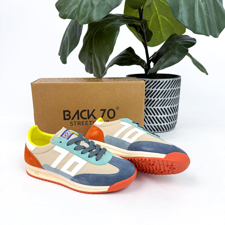 BACK 70 - BARKLEY JOGGER in MULTI JEANS ORANGE Sneakers