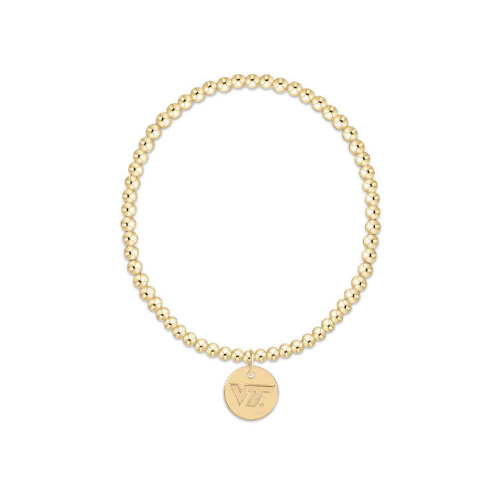 enewton ecollegiate Classic Gold 3mm Bracelet - Virginia Tech
