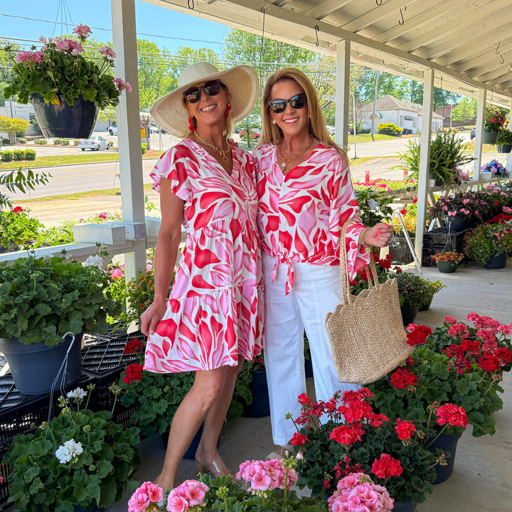 la mer luxe  Hope Top - Pink Blossom-Final Sale
