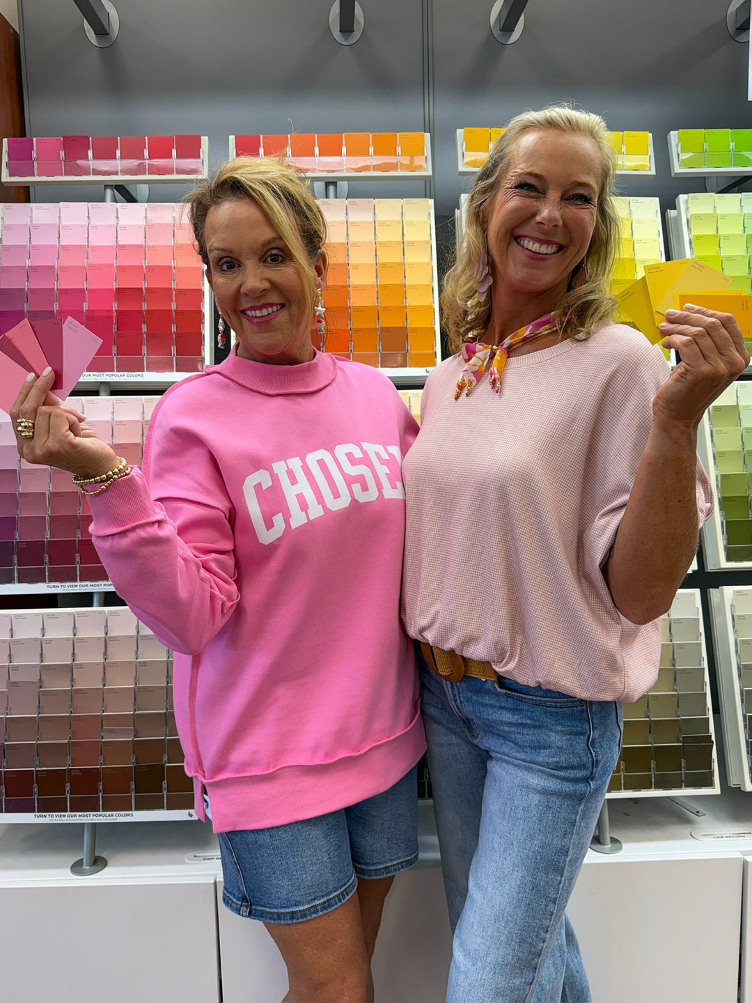 Reversible Love/Chosen Sweatshirt - Pink