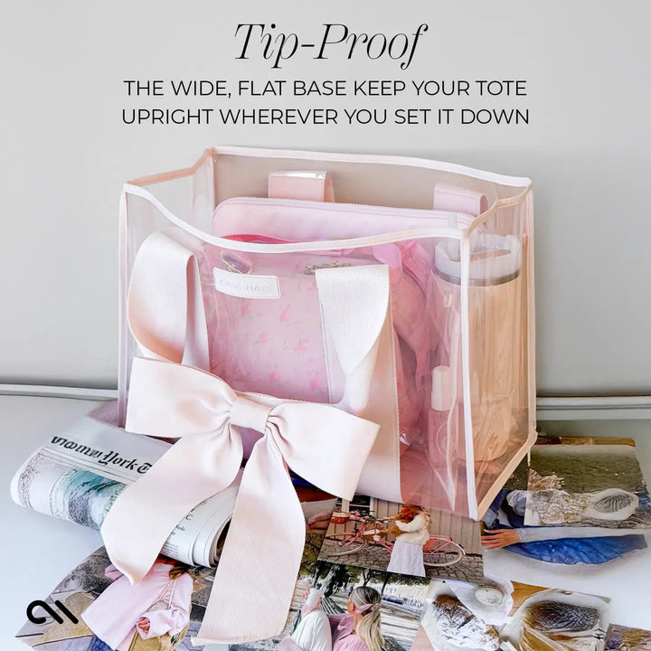 Ballet Pink Bow Jelly Tote