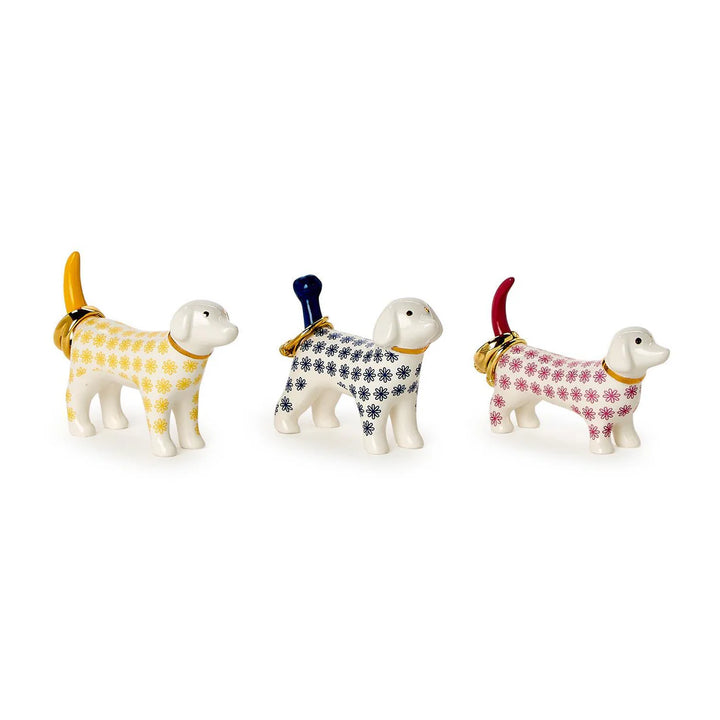 Posh Pooch Ceramic Ring Holder - Yellow