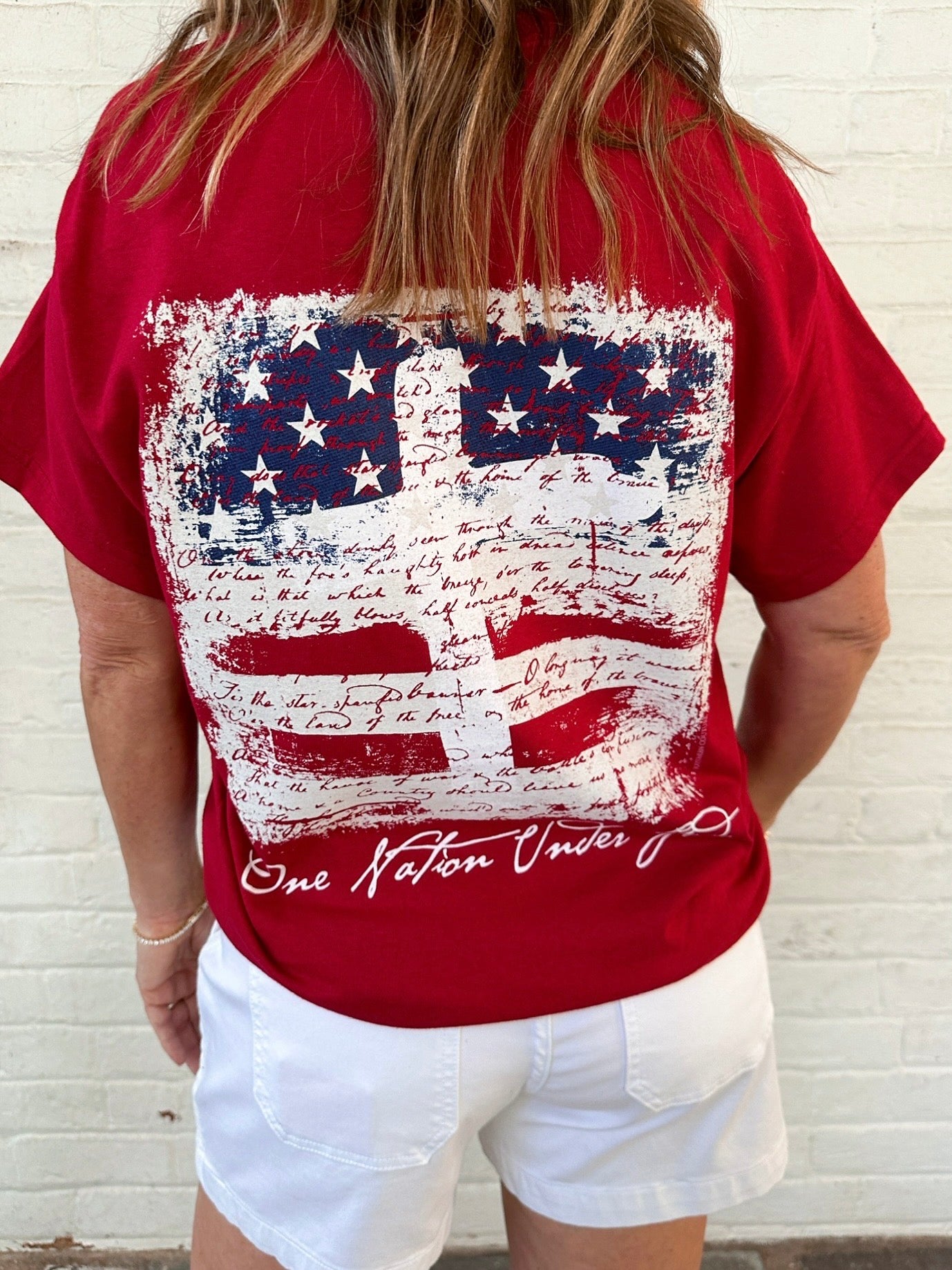 One Nation Red Tee