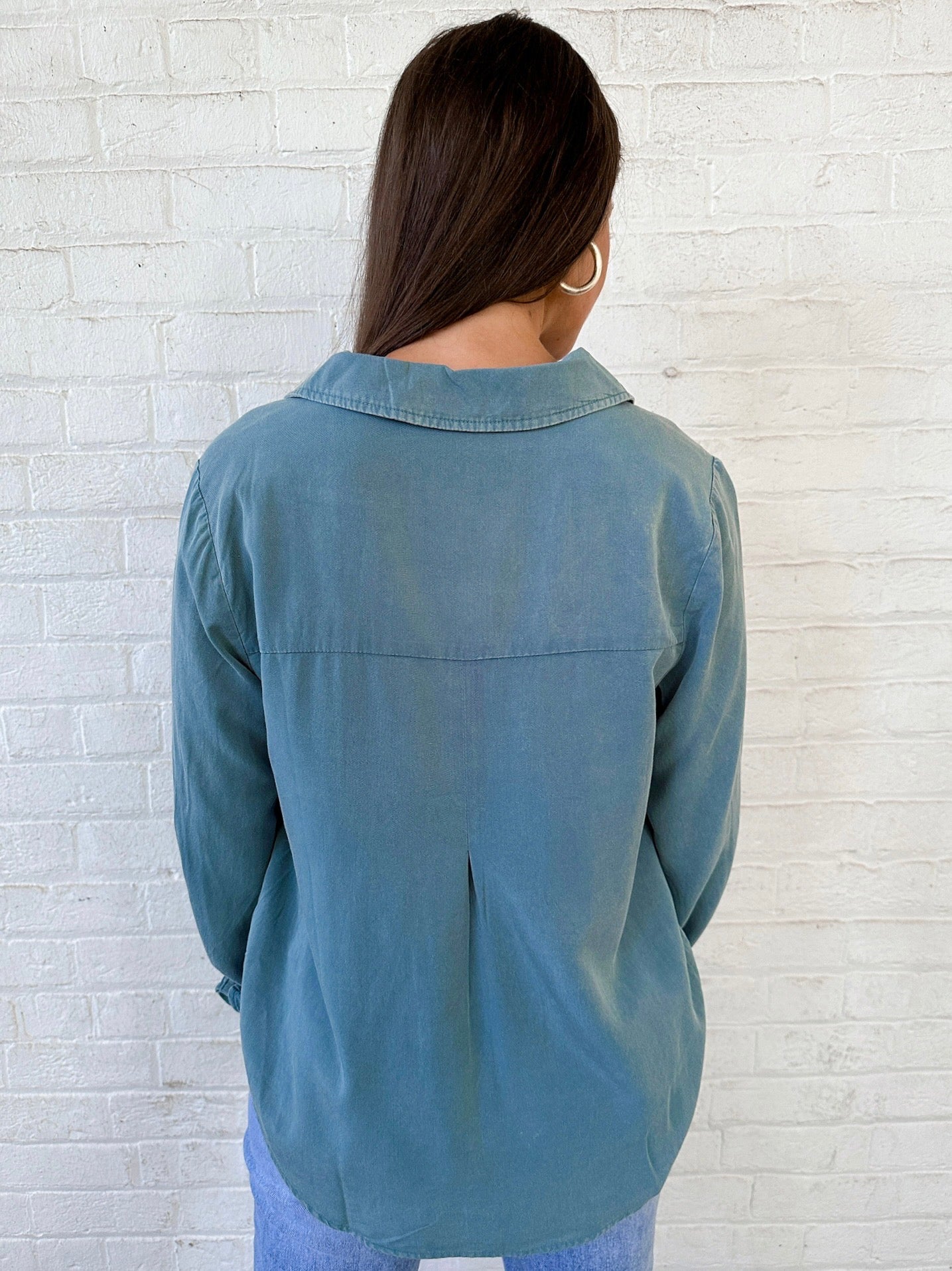 Working Day Blouse-Teal