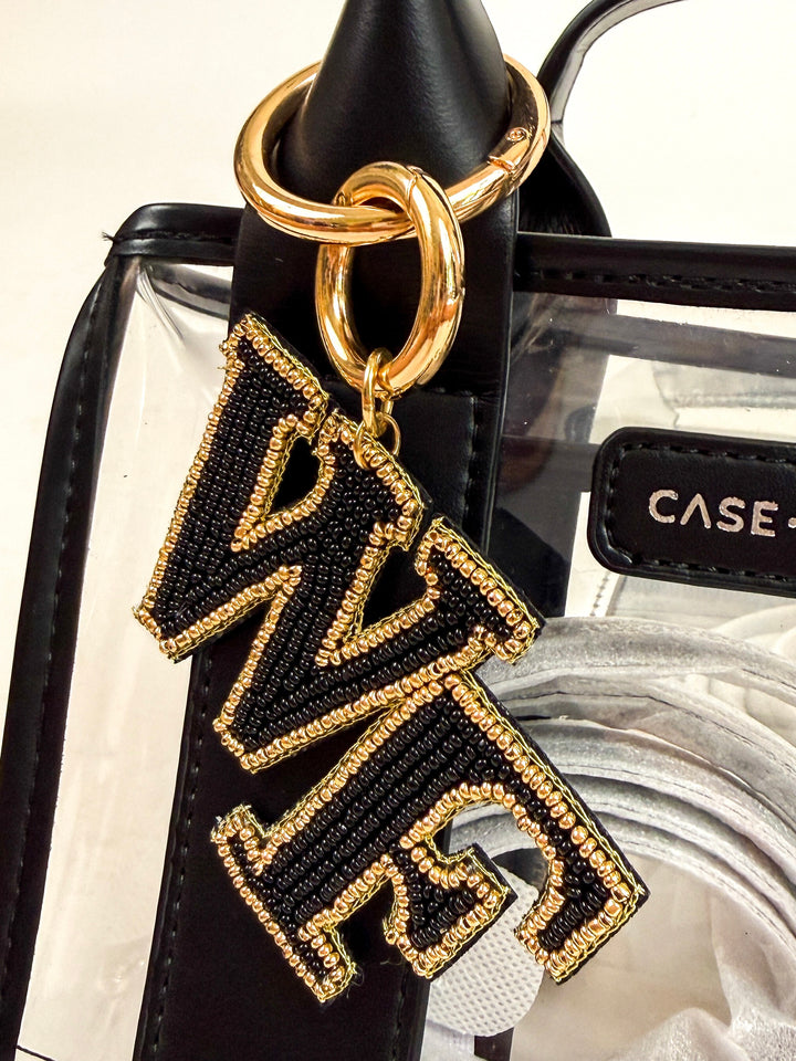 Beaded Purse Charm - Wake Forest